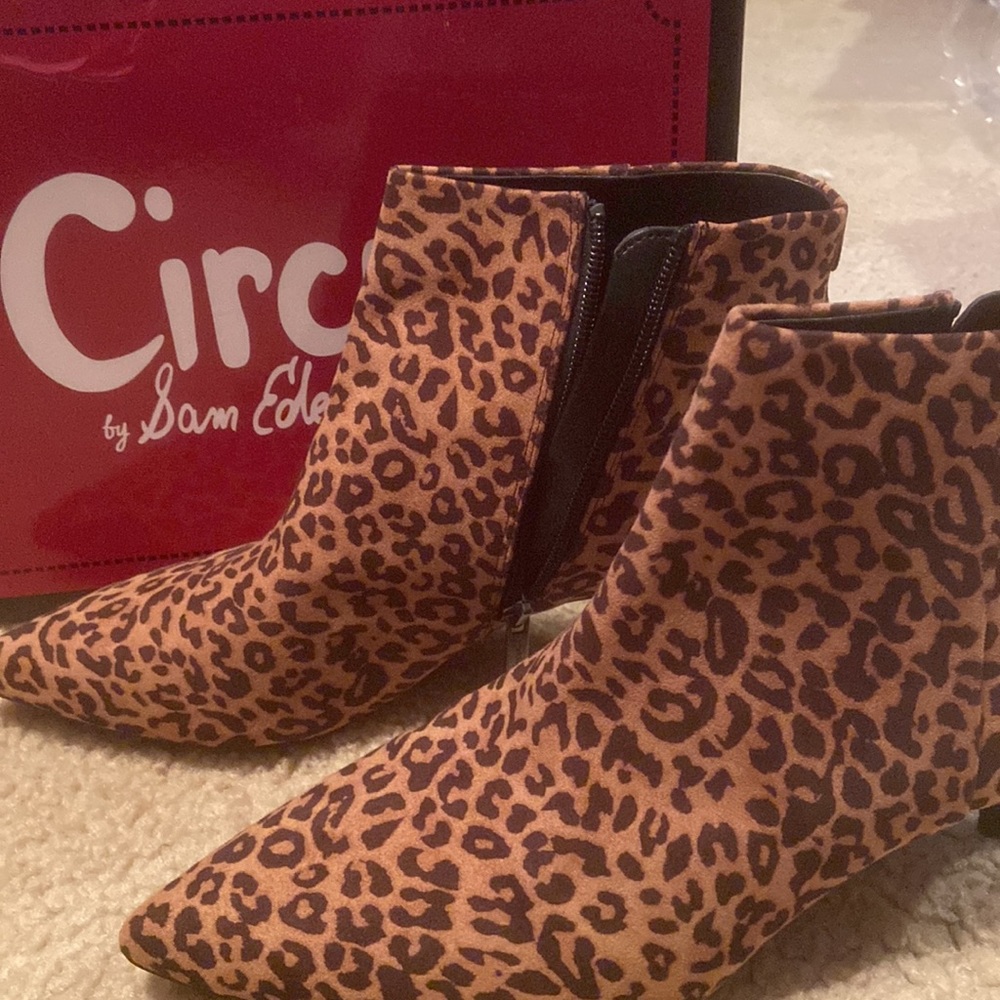 Leopard, Print Booties - Picture 3 of 4